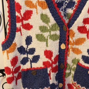 Marissa Christina Grandma Vintage Sweater Vest